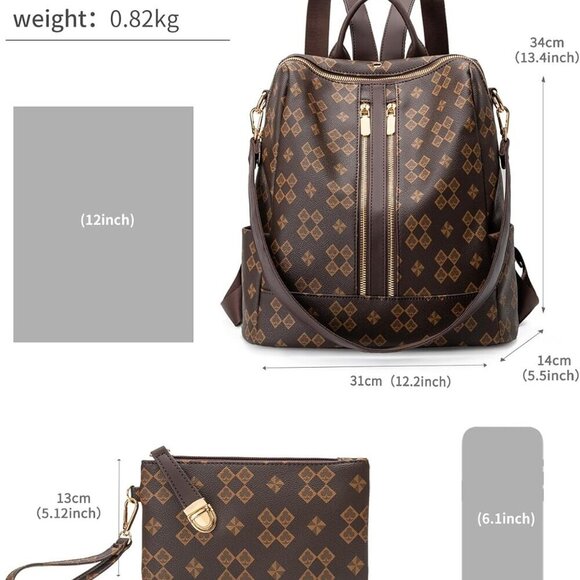 Fashion Backpack Purse for Women Vegan Leather Travel Convertible with Wallet main image 3